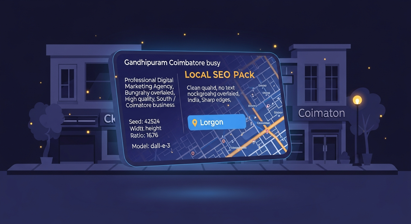 Local SEO Guide for Gandhipuram Businesses (Rank #1 on Google)